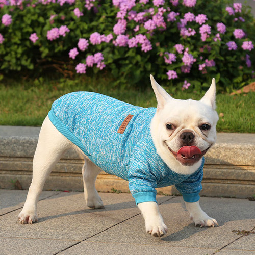 Autumn and winter new small and medium-sized dog fighting pug dog and cat two-legged sweatshirt pet wool clothing supplies manufacturer