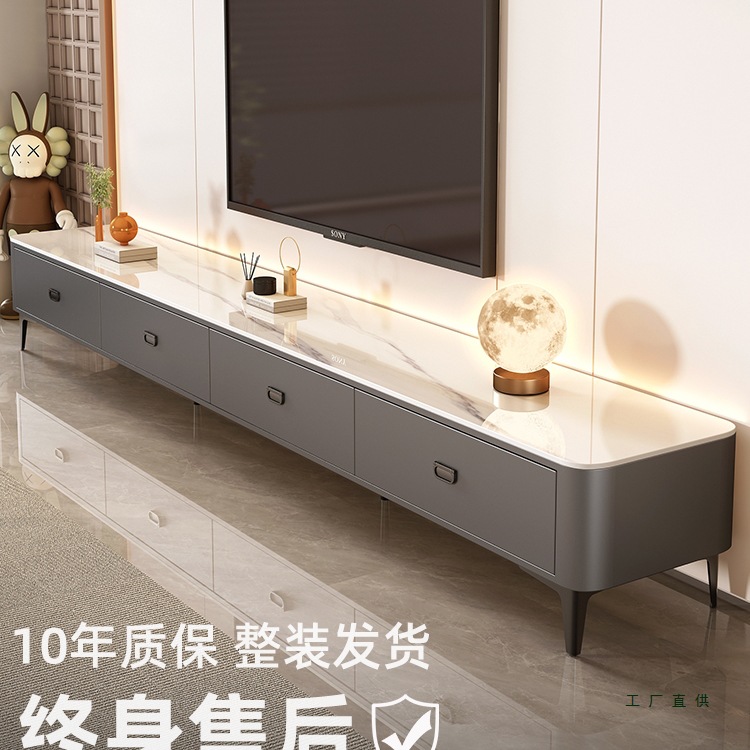 Floor-Standing Tv Cabinet for Living Room, Home Use, 2026 New Model, Light Luxury Style, Modern Minimalist, Small Apartment Tv Cabinet