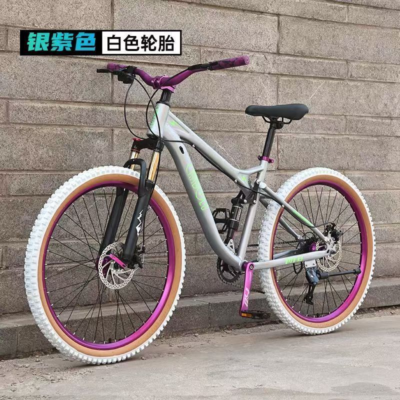 Qianbaolu ソフトテールマウンテンバイク自転車メンズ大人女性自転車衝撃吸収可変速青少年学生レーシング|undefined