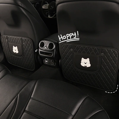 West Highland Quilted Embroidered Car Seat Back Anti-Kick Pad, Seat Anti-Stain Pad, Direct Sales from the Manufacturer, Cross-Border Products, Anti-Collision