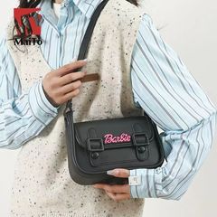 小包包女2025新款单肩斜挎小众设计百搭时尚甜美辣妹黑色剑桥包