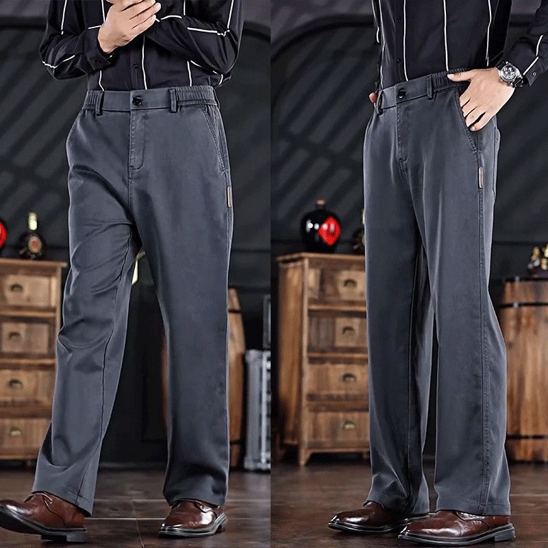 Transfronterizo actual 2025 caño pantalones casuales pantalones de tendencia rectos sueltos pantalones de hombre de tendencia universal pantalones de hombre