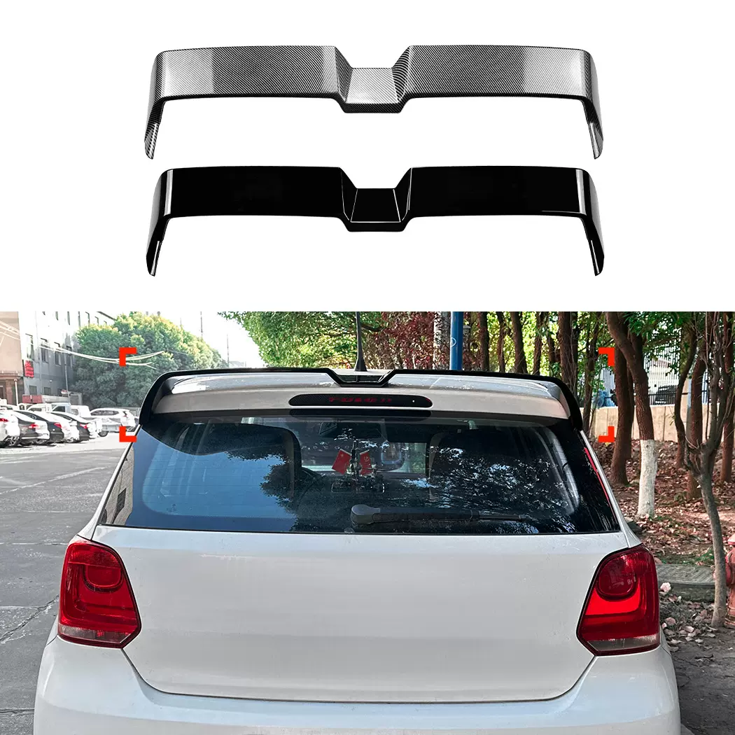 适用大众Polo MK5 6R 6C 2009-2017波罗奥丁格顶翼尾翼扰流板改装