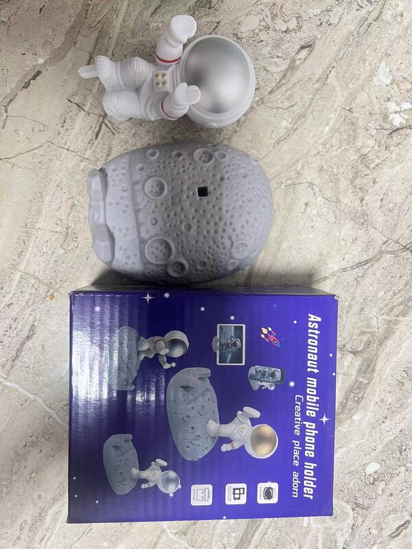 かわいい宇宙飛行士フィギュア宇宙飛行士携帯電話ホルダークリエイティブギフトデスクトップ装飾工芸品宇宙飛行士の装飾品|undefined