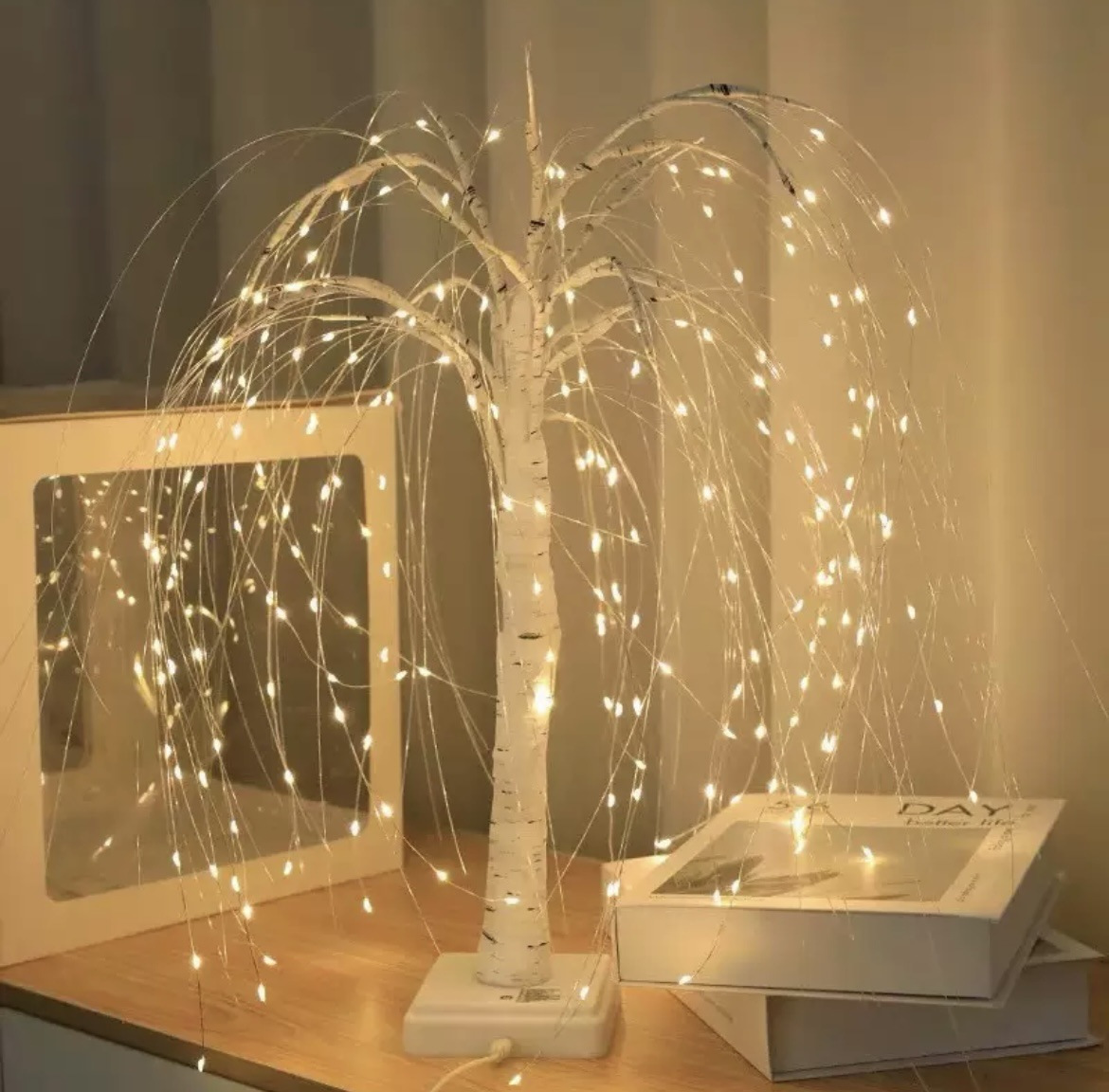 화이트 버들-8 기능 터치 (화이트 라이트)