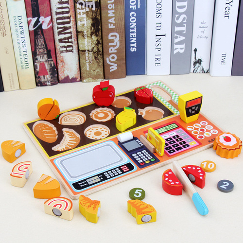 Baby scratching board, food shape matching puzzle, building blocks, educational toys for young children, play house, early education, fun