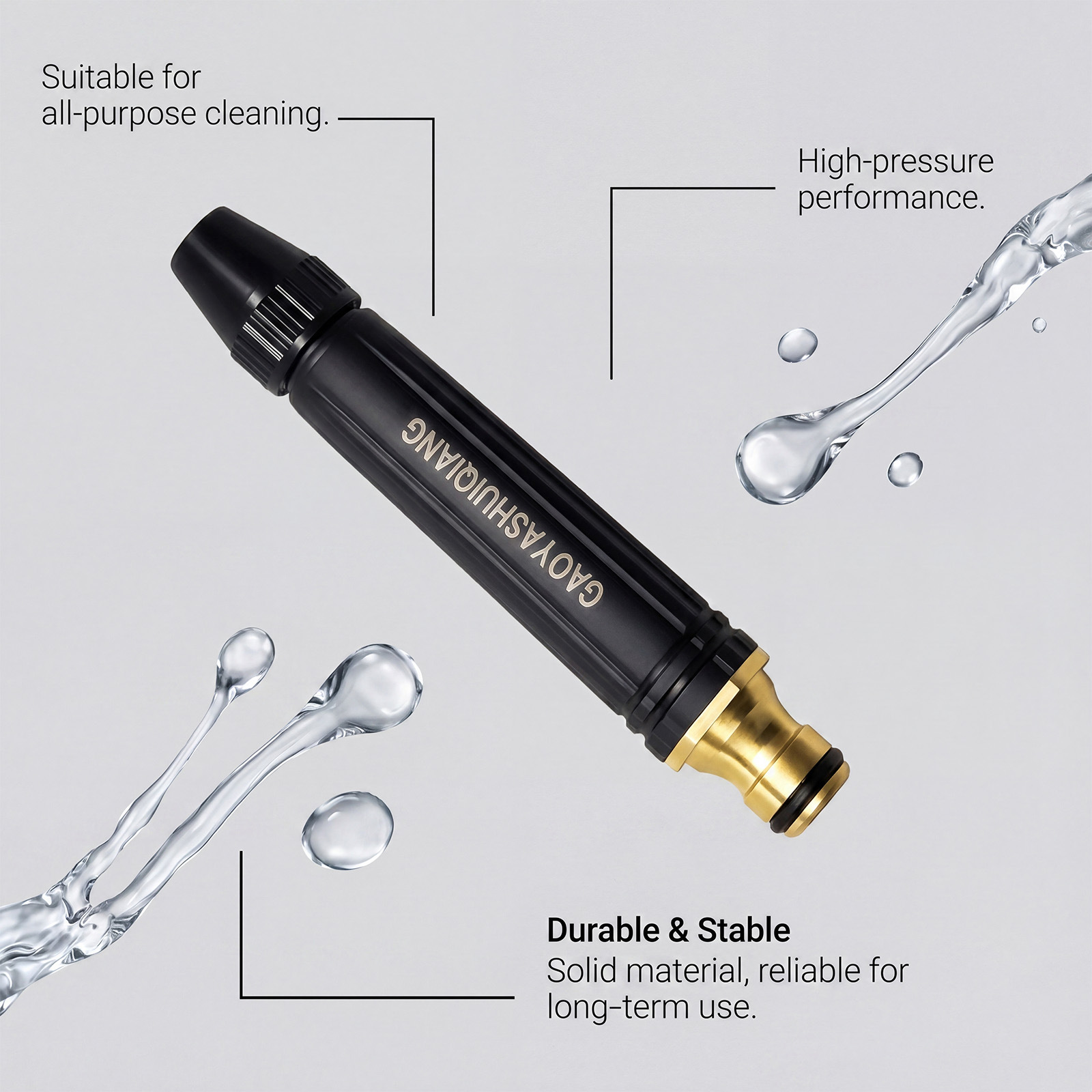 High-Pressure Car Wash Water Gun for Daily Household Use, Cleaning Car Residue and Stains, Portable High-Pressure Water Flow Car Wash Water Gun