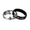 Cross -border e -commerce explosion Her Beast His Beauty Couple Ring Beauty and Beast Stainless Steel Ring