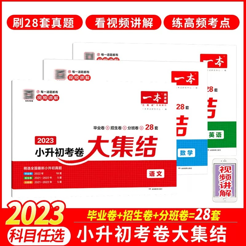 2023新版一本小升初考卷大集结冲刺新卷刷题人教版 小升初真卷