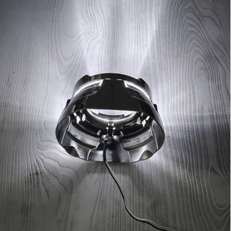 3.0inh versión deportiva Liberty Man en una cubierta de lámpara de automóvil decoración de cubierta modificada lente de doble luz