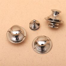 黄铜高档镀银弹簧扣椭圆锁纯铜手工DIY皮具箱包拉锁插扣五金配件