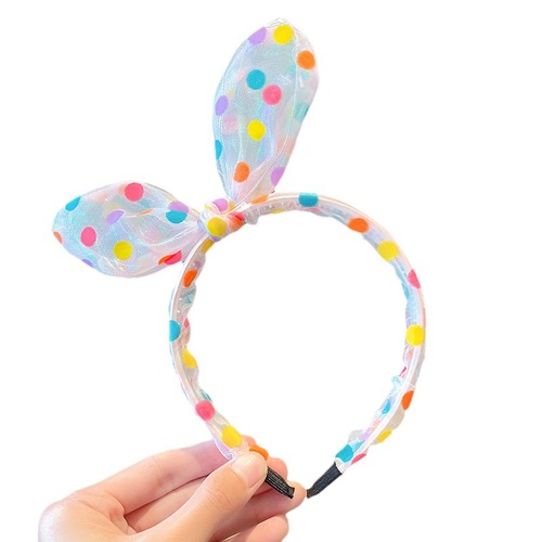 New children's hairbands for girls, non-slip, non-slip, baby hairpins, little girls' rabbit ears, bow headbands