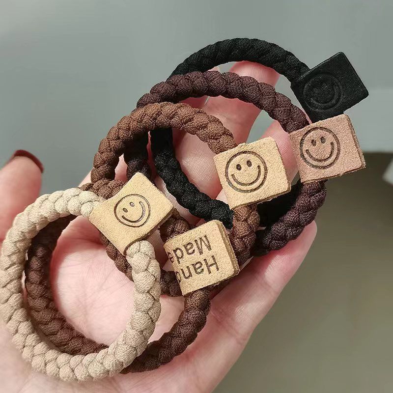 2024 nuevo anillo de cabello de oso para mujeres simple y versátil cuerdas de cabello de alta elasticidad no lesionan cuerdas de cabello de cola de caballo adornamiento para el cabello