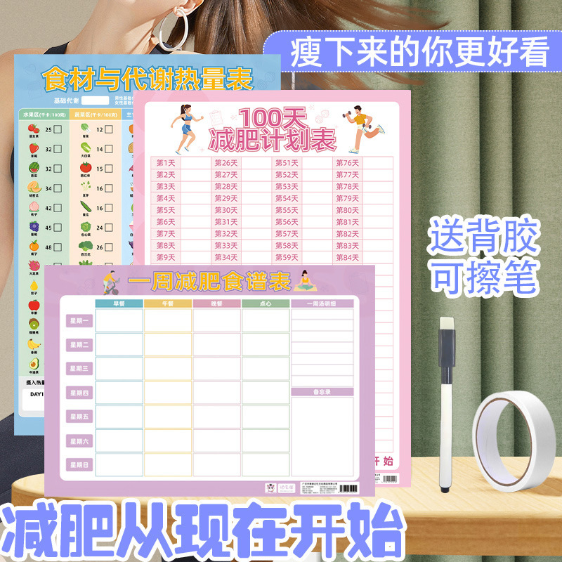 減量チェックイン記録シート、体重チェックイン、痩身自己規律チェックインウォールチャート、減量先延ばし監視体重計画|undefined