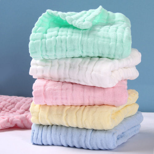 Seersucker, baby towel, type a gauze, 40 pieces of newborn square towel, pure cotton baby gauze, small square towel, saliva towel, baby towel