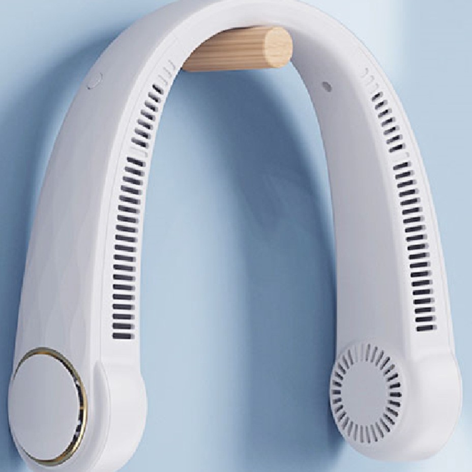 Ventilador de cuello colgante USB nuevo transfronterizo 2025 deportes al aire libre mini ventilador pequeño de carga mini ventilador de cuello colgante.