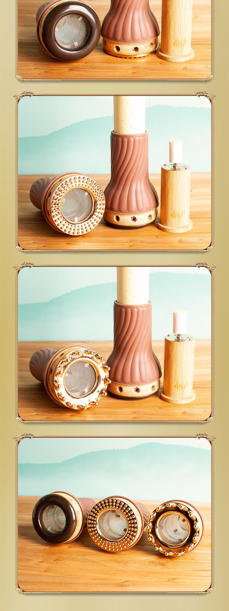Portable Moxibustion Box with Guasha Massage Stone Single Hole Temperature Control Anti-Scald Moxa Roller for Body and Head Care preparation