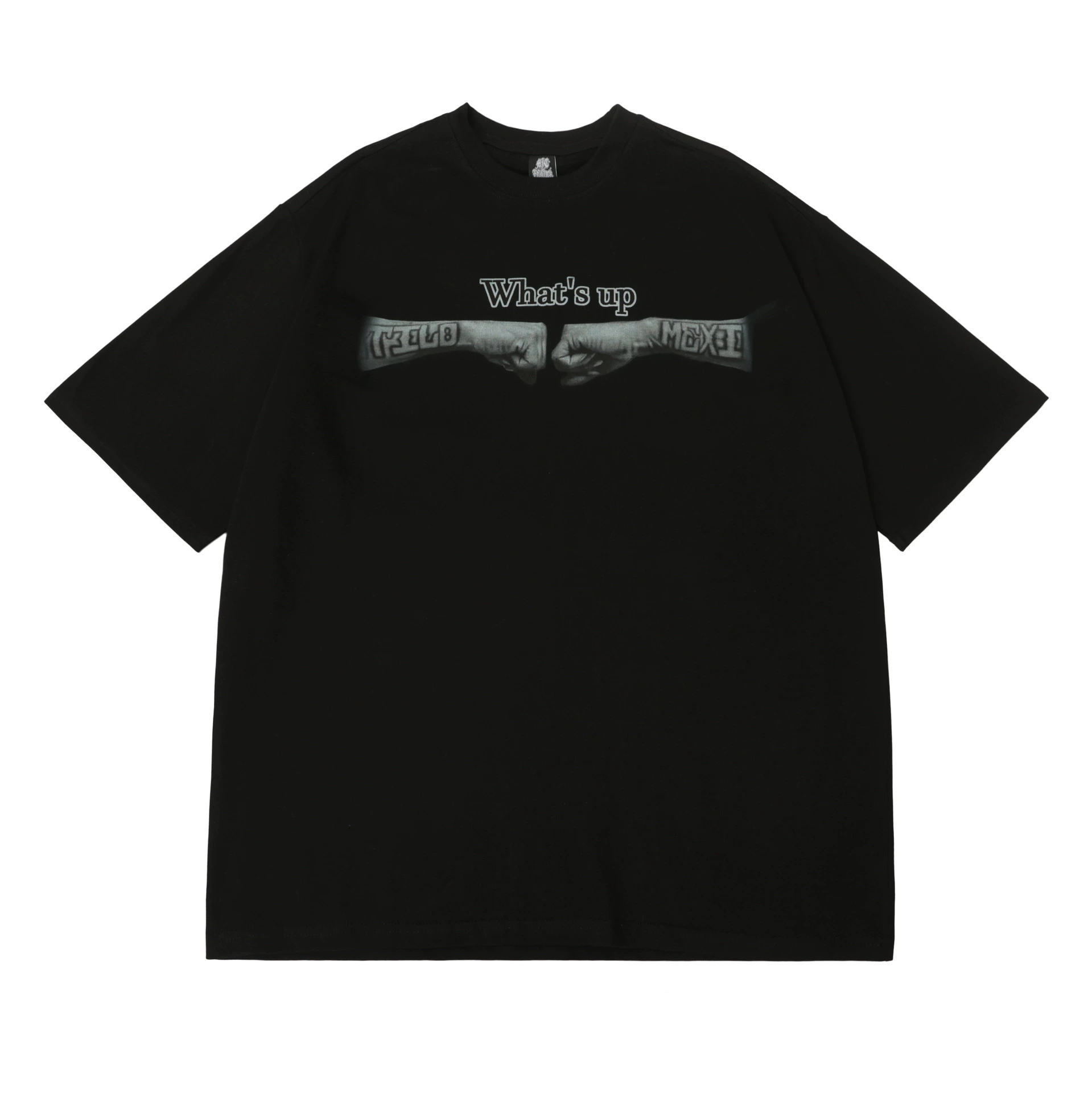 Мужская одежда оптом за рубежом две партии CHICANO Style TATTOO280 g большие размеры свободная футболка с коротким рукавом хип-хоп