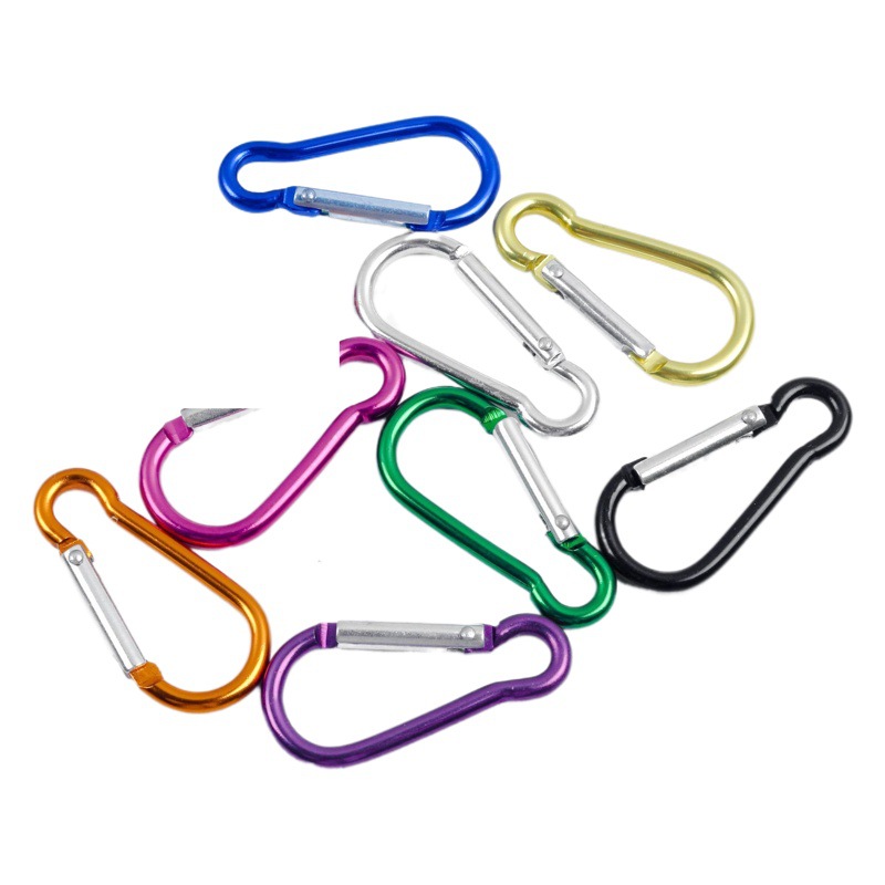Outdoor Aluminum Alloy Carabiner Backpack Accessories Mountaineering Multifunctional Quick-Release Buckle Safety Buckle No. 5 D-Shaped Buckle Gourd Buckle