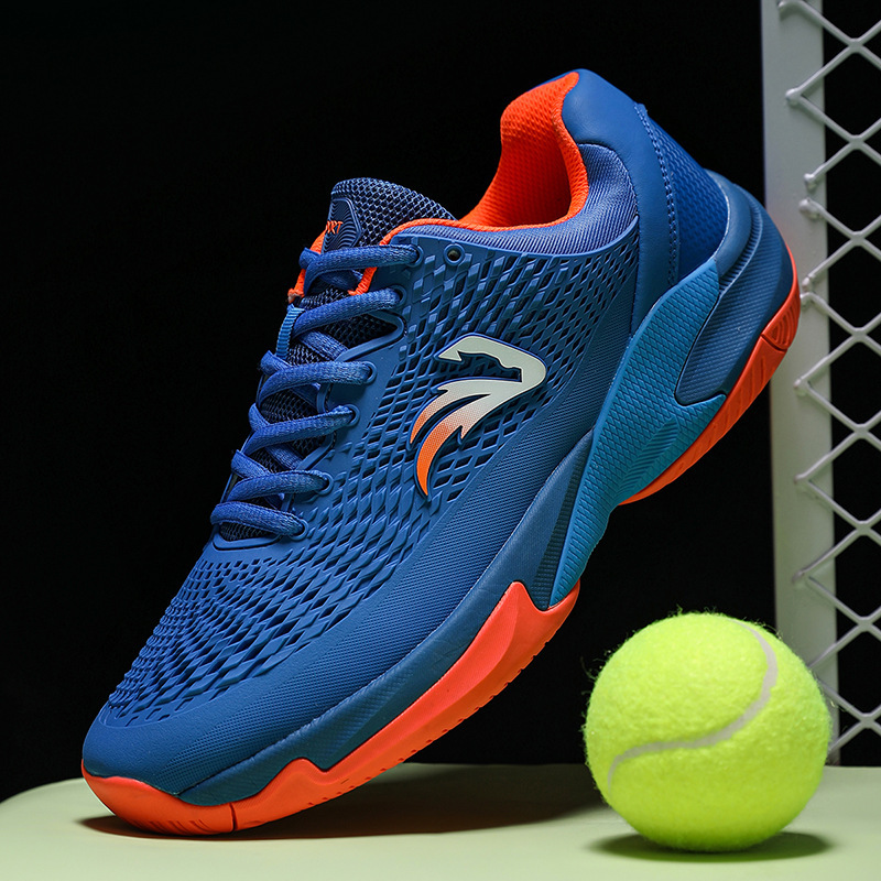 Cross-Border Wholesale 2024 New Professional Tennis Badminton Shoes for Men and Women Breathable Rebound Cushioning Sports Training Shoes