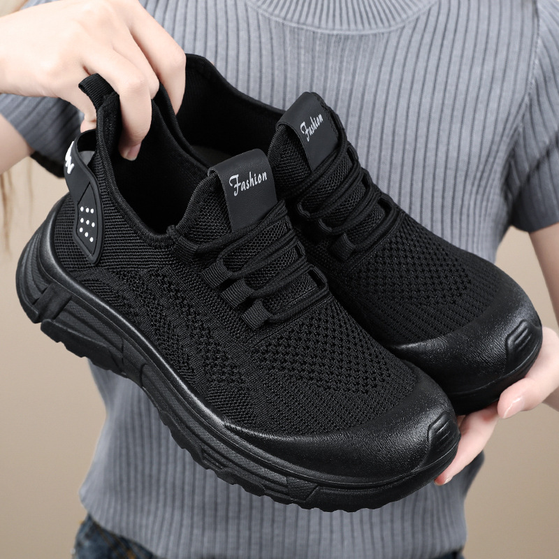 Zapatos de mujer, zapatos deportivos de verano, zapatos para correr transpirables, zapatos casuales de boca baja de moda, suela suave, zapatos individuales cómodos, cabello