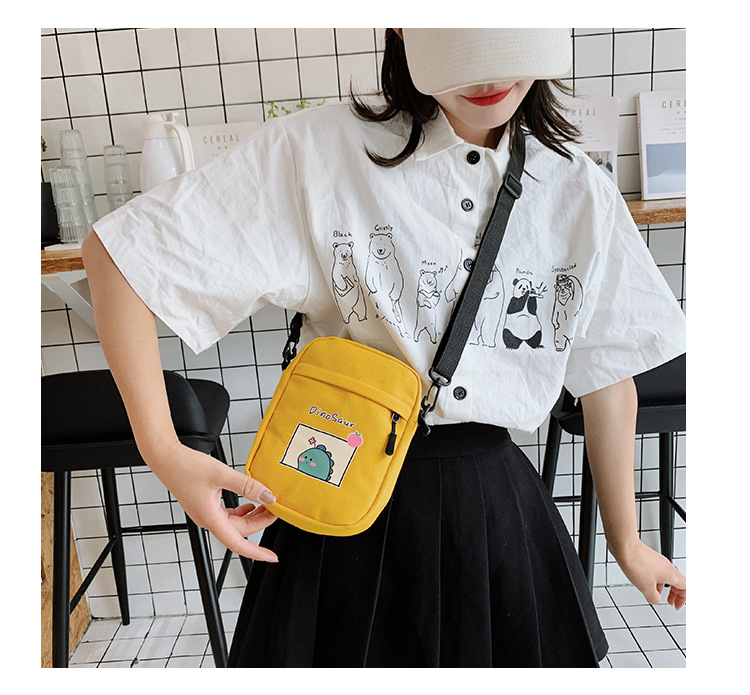 Summer small crossbody bag for girls, new small square crossbody bag for women, Japanese style small crossbody bag, casual retro style crossbody bag undefined