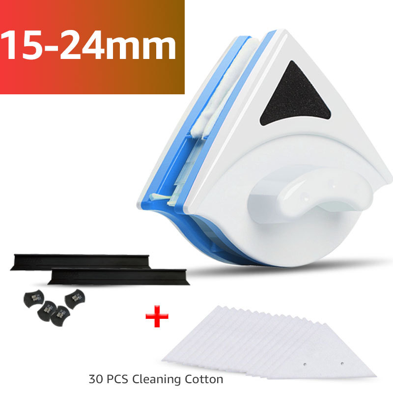 Limpiador de vidrio de inyección de agua al por mayor transfronteriza limpiador de ventana magnético de doble cara limpiador de vidrio hueco de doble capa