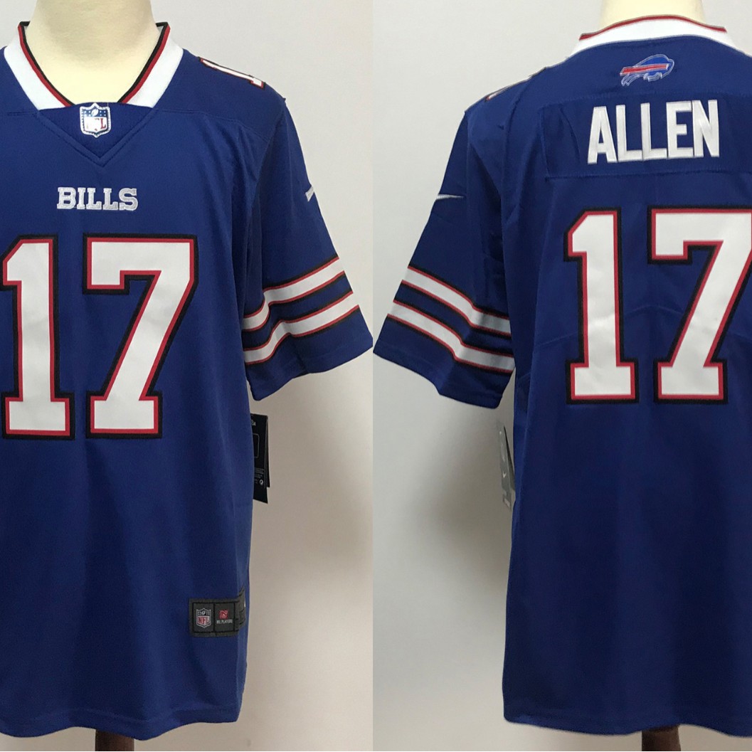 2026 NFL short-sleeved jersey, Bills second generation embroidered, available for cross-border trade.