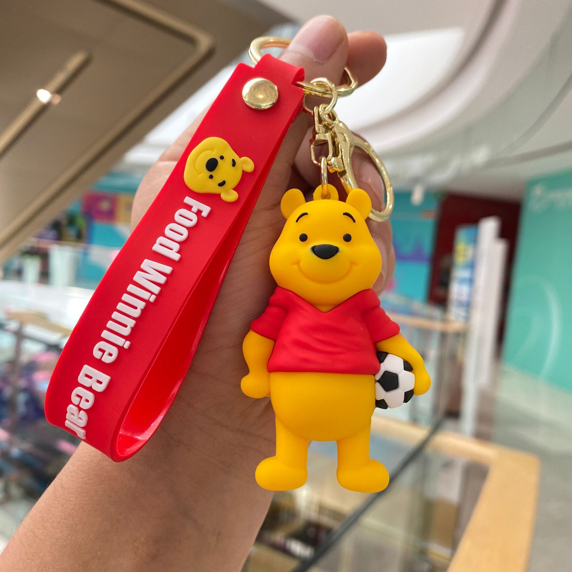 Llavero Winnie Bear-Fútbol