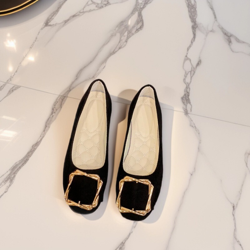 2026 Spring and Autumn New Fashion Square-Toe Comfortable Large Size Women's Shoes Square Buckle Flat Shoes Women's Single Shoes Export Multi-Color Size 43 2026 Spring and Autumn New Fashion Square-Toe Comfortable Large Size Women's Shoes Square Buckle Flat Shoes Women's Single Shoes Export Multi-Color Size 43