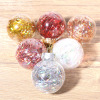 Christmas ball transparent PET silk grass Decoration Christmas tree ornaments pendant props 4pcs box