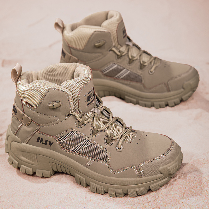 Botas de montaña al aire libre botas tácticas del desierto botas de nieve para hombres camping cross-border zapatos de entrenamiento de tamaño grande para hombres 47