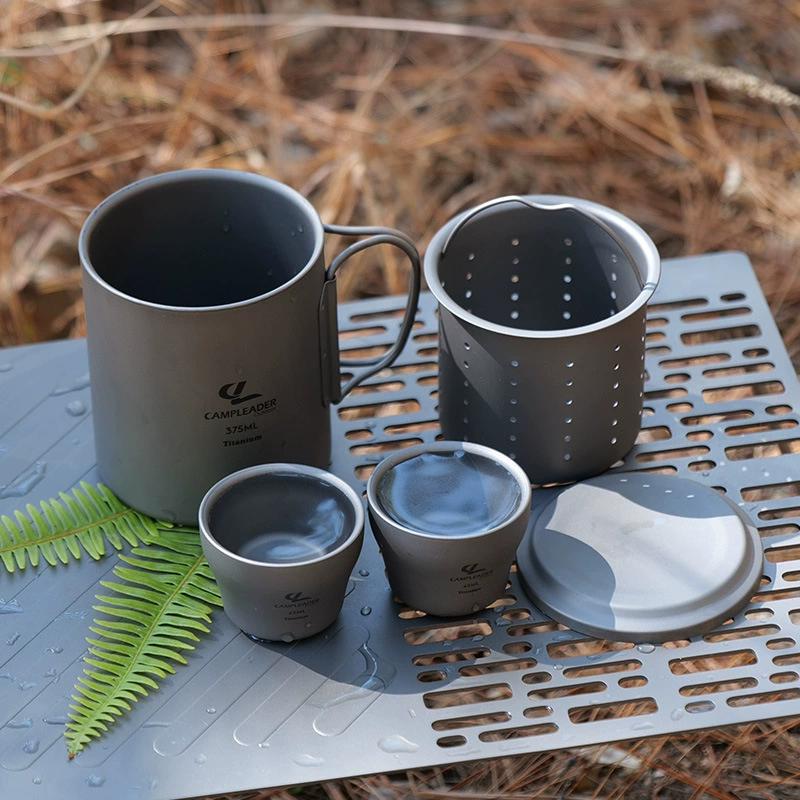 Travel handheld tea set, tea cup, 5 pieces
