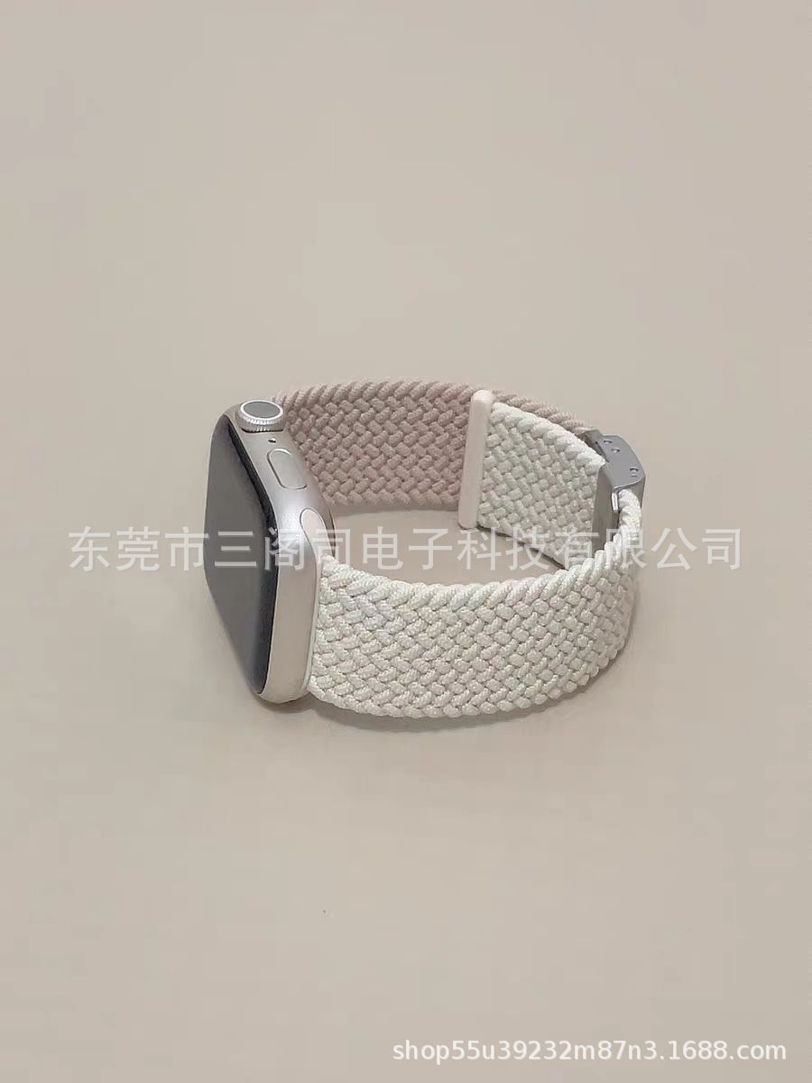 This integrated buckle braided watch strap is suitable for Applewatch bands and for Huawei and Samsung nylon braided ones undefined