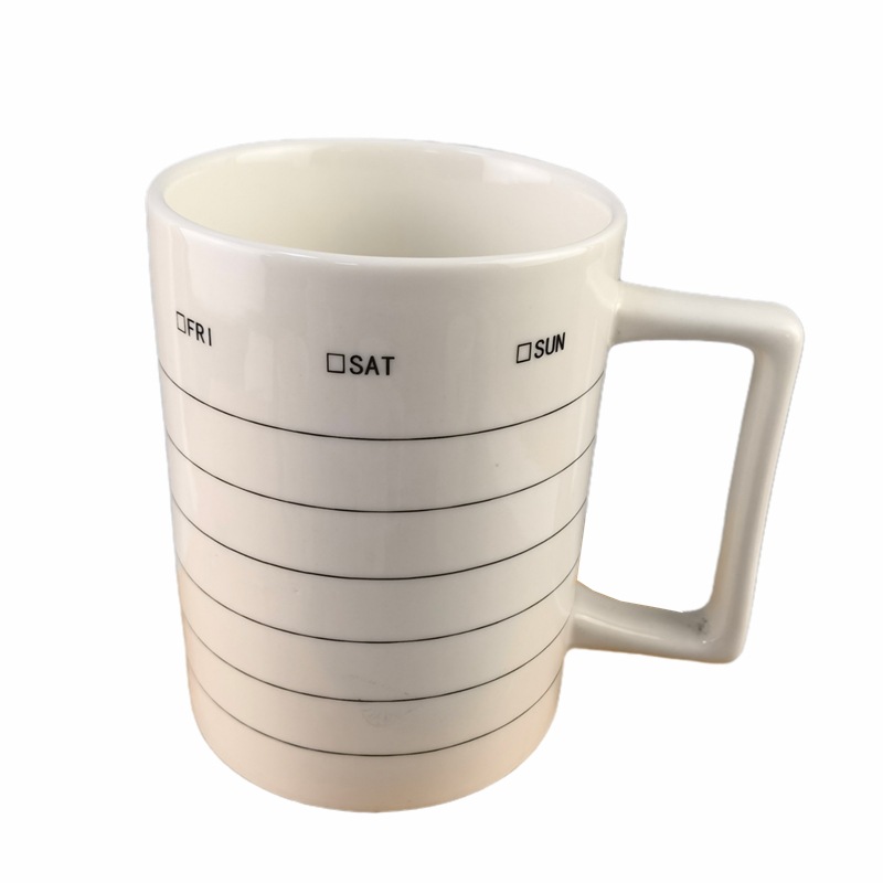 Marca Taza de cerámica nota escrita taza mensaje Copa moda creativa publicidad taza Oficina escritura regalo taza