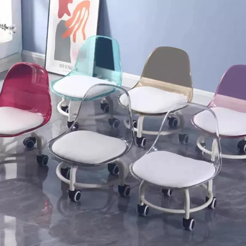 万向滑轮矮凳多功能儿童旋转椅矮凳多功能旋转皮椅家用小凳子