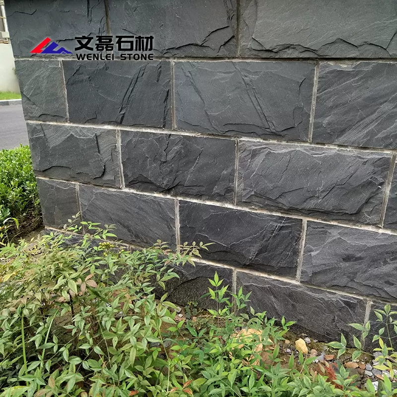 蘑菇石外墙砖批发复古石砖青色锈色墙砖青石板文化石防水石材