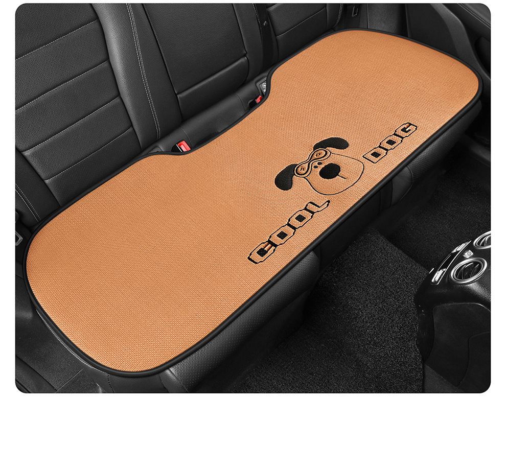 Linen Car Seat Cushion, Universal for All Seasons, High-End Feel, 2026 New Model, Single Piece, Summer Cotton-Linen Car Cushion Seat Cover for Women