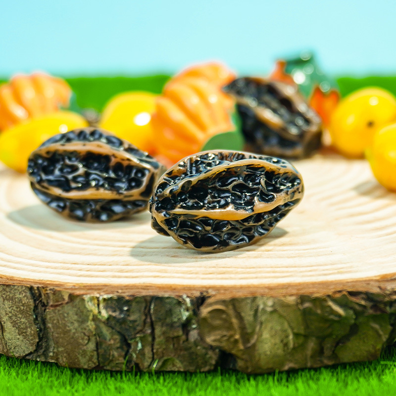 Fruit bricolaje Fruit Food Play Cream Carcasa para teléfono móvil Llavero Colgante Simulación Accesorios de resina tridimensional