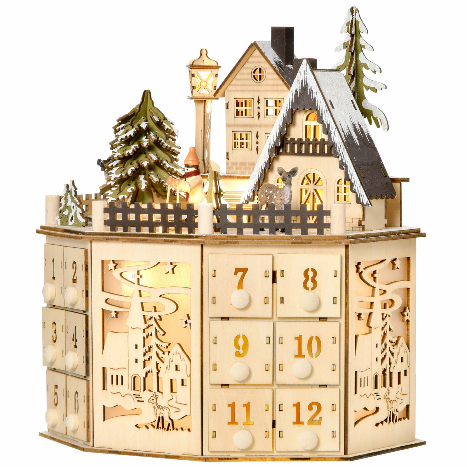 3328g Weight Calendar ornaments Event & Party Supplies 1 Piece Quantity Party, Festival Occasion Wood Material Christmas Festival Christmas House, Christmas Tree Pattern Retro, Classic Style Style Christmas Retro Classic Style Christmas House Christmas Tree Wood Party Festival Calendar Ornaments Decorations Table Decoration 9