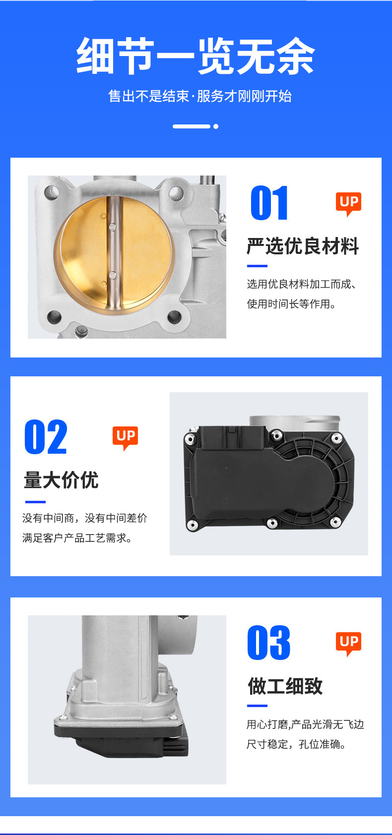 22030-20060 22030-0A020 Throttle EF65.02 for Sienna, Highlander, Lexus RX330
