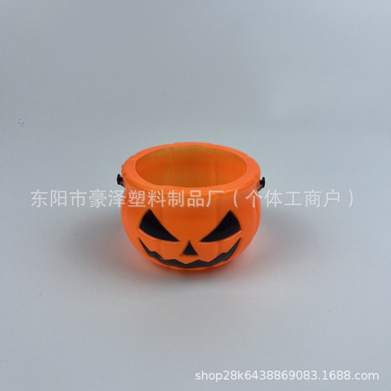 Nuevo cubo de calabaza de Halloween transfronterizo Lámpara de calabaza Lata de bruja Accesorios de disfraces de Halloween Fabricante de muebles de escritorio image 11