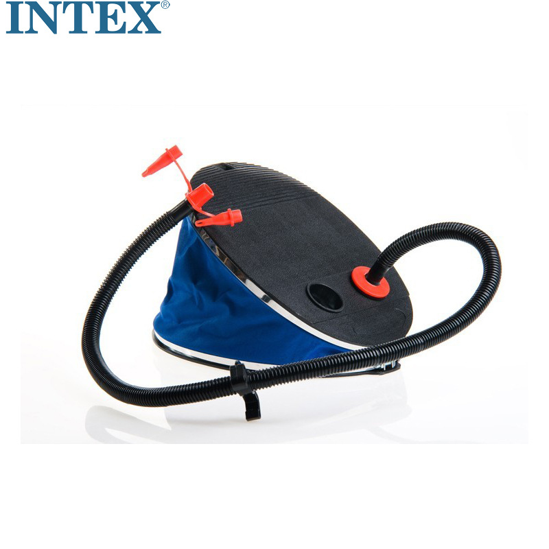 原装正品INTEX大号脚踏充气泵充气抽气两用脚泵户外冲气泵68610