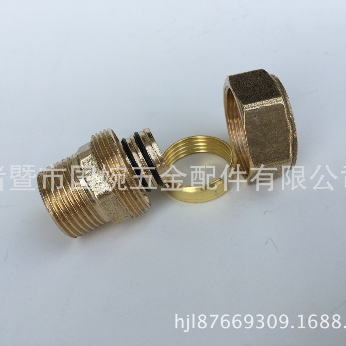 厂家直销水暖 S25*3/4M 25外直 卡套式铜管件 铝塑管铜接头国巨