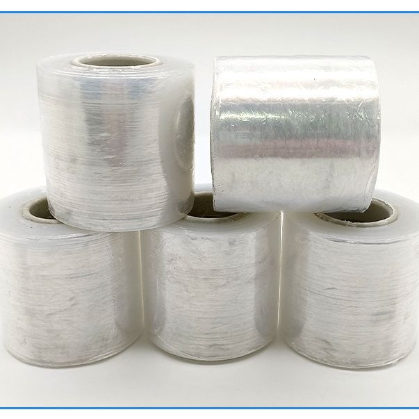 pe wire film 6cm winding film industrial self-adhesive packaging film packaging vegetable film transparent grafting film Small roll plastic wrap