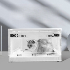 ペット霧化箱酸素吸収箱酸素吸収箱折り畳み通気性猫ケージ犬猫専用酸素吸収霧化鄭之