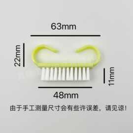 美甲灰尘刷子塑料美甲工具马卡龙色指甲刷牛角刷清洁工具小号羊角