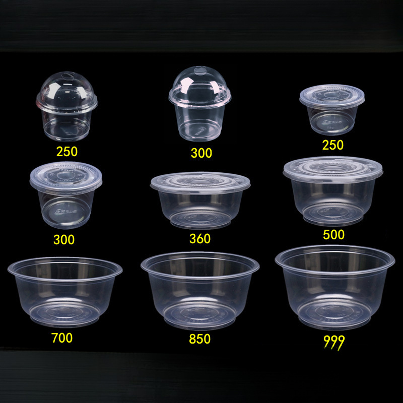 One -time round soup bowl 360ml small bowl plastic house ice powder…
