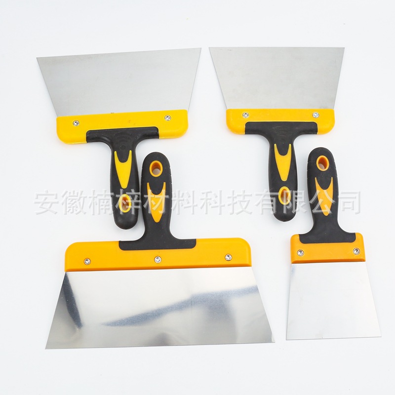 工厂批发抹子油灰铲刀油漆腻子刮板大号墙刀塑料柄小铲刀量大价优