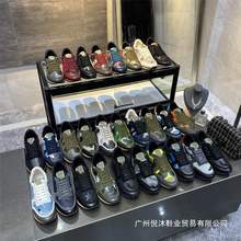 迷彩铆钉鞋厚底增高休闲时尚潮流男鞋拼色系带情侣鞋运动跑鞋